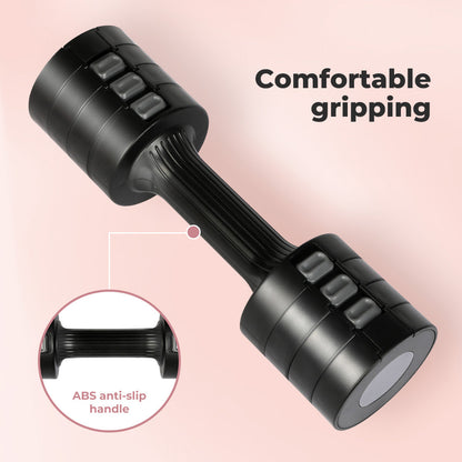 Centra Pair Adjustable Dumbbells 1-2.5kg Metal Home Gym Exercise Weight Training