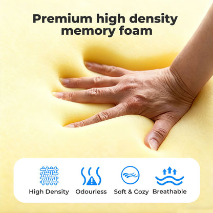 Lavio Ergonomic Neck Pillow Memory Foam for Sleep Well Breathable Washable Cover
