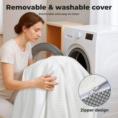 Lavio Mattress Topper 4 Inch Cooling Gel Memory Foam Double Non Slip Washable
