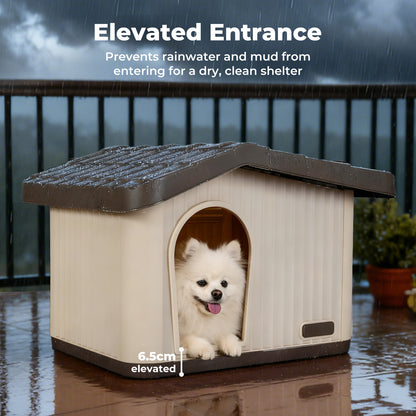 Skylos Pet House Outdoor Winter Insulated Dog Kennel Stray Shelter Weatherproof