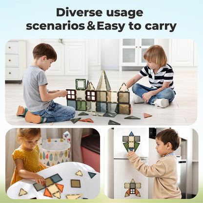 Dekko 60pc Magnetic Building Blocks Set STEM Educational Toys for Kids Gifts
