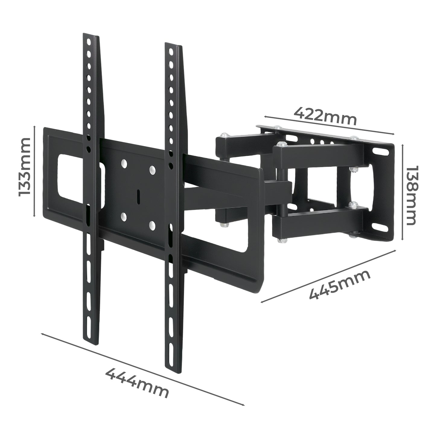 Levede TV Wall Bracket Full Motion Swivel Tilt for 26 32 40 42 46 50 55 65" TV