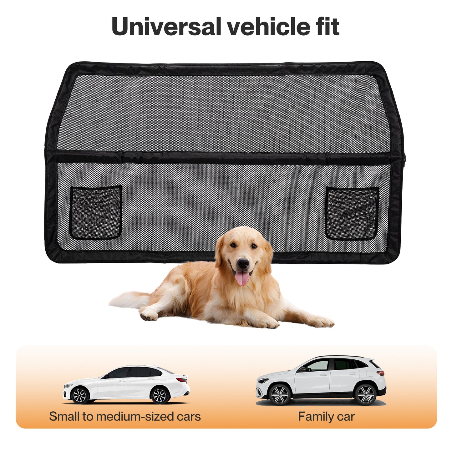 Skylos Dog Car Barrier Net Mesh Dog Guard Universal Vehicle Pet Safety Gate