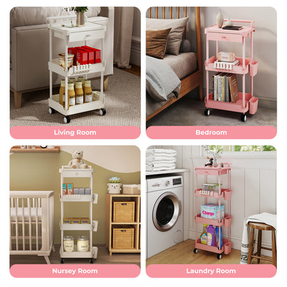 Levede Rolling Kitchen Cart Island Portable Serving Trolley Beauty Storage Rack