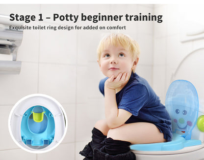 Dekko 3-in-1 Kids Potty Trainer Baby Toilet Traning Seat  Toddler Safety Chair