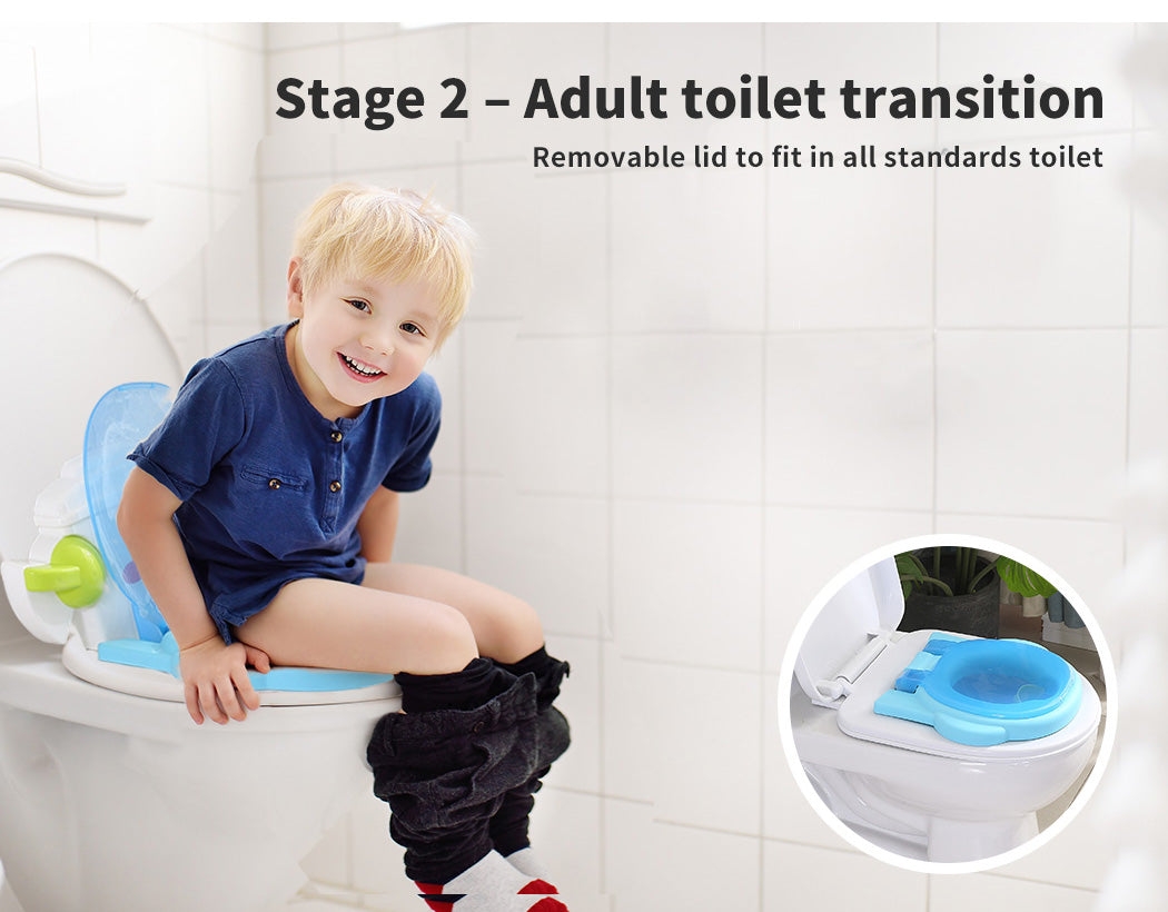 Dekko 3-in-1 Kids Potty Trainer Baby Toilet Traning Seat  Toddler Safety Chair
