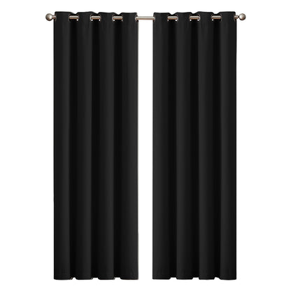 Marlow Thermal Blackout Curtains Pair Eyelet Ring Top for Bedroom Living Room