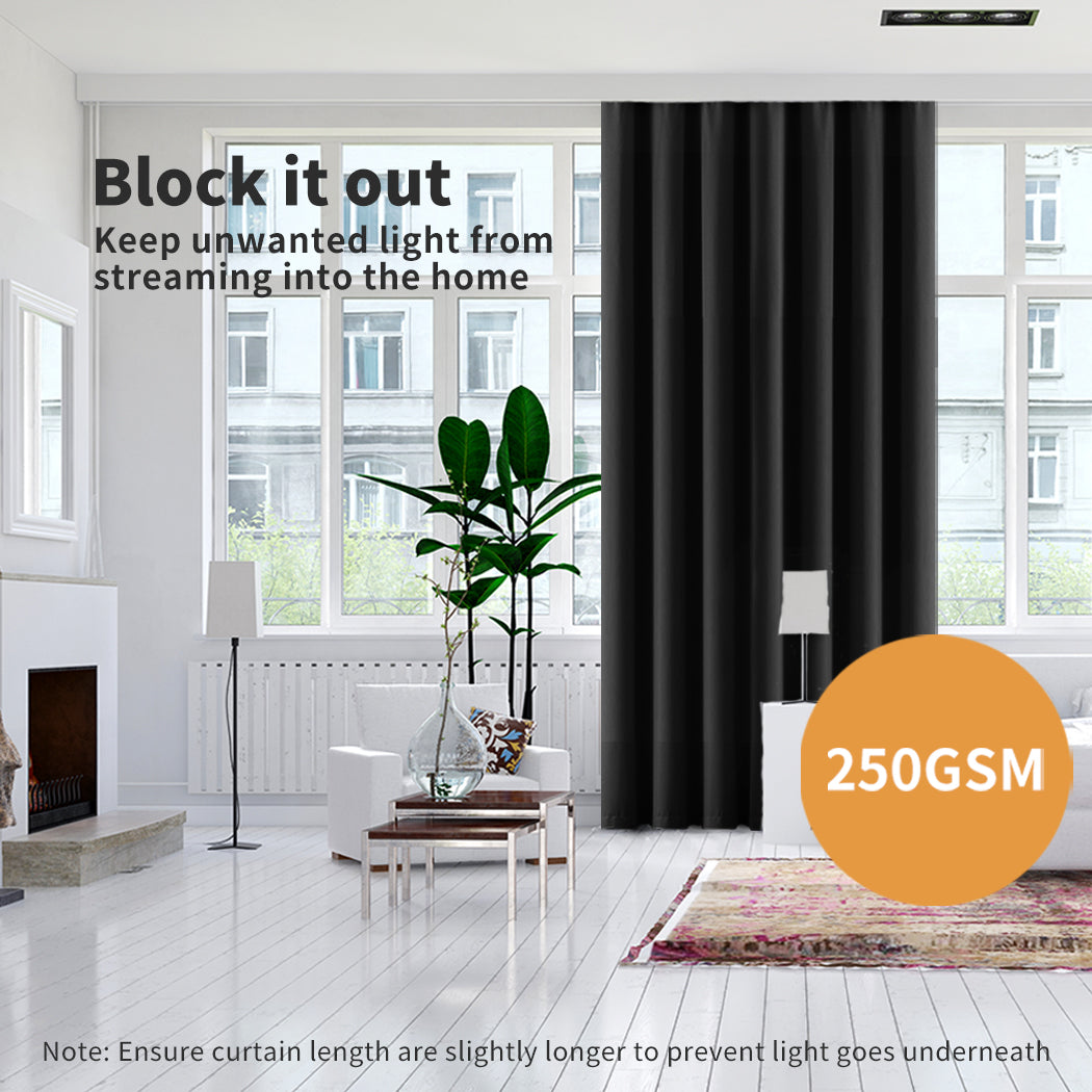 Marlow Thermal Blackout Curtains Pair Eyelet Ring Top for Bedroom Living Room