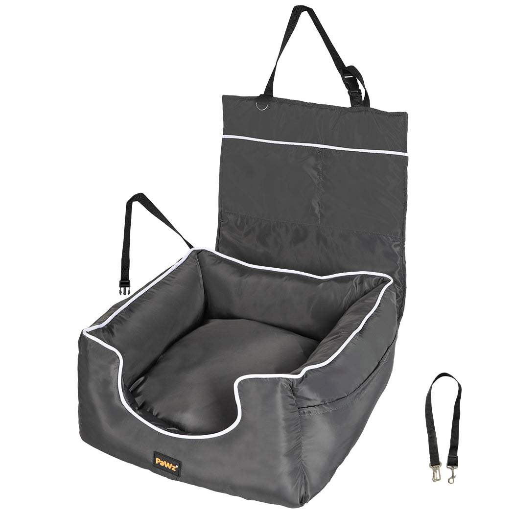 Skylos Dog Car Booster Seat  Pet Backrest Safe Protector Waterproof Travel Bed