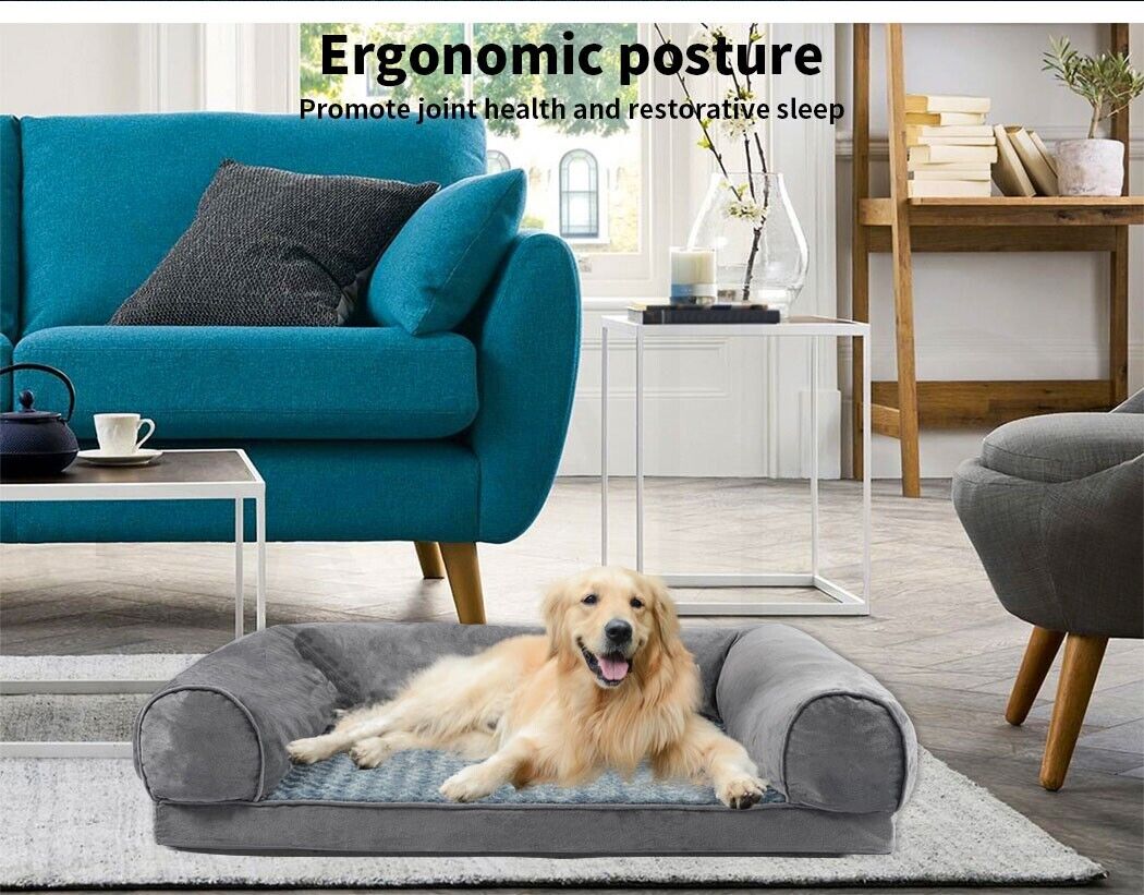 Skylos Orthopedic Pet Bed Foam Large Dog Bedding Plush Mattress Soft Cushion Mat