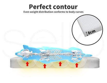 Skylos Orthopedic Pet Bed Foam Large Dog Bedding Plush Mattress Soft Cushion Mat