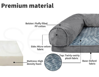 Skylos Orthopeadic Pet Bed Large Dog Mattress Cushion Soft Washable Suppotive
